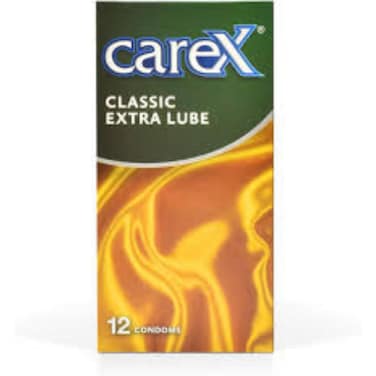 Carex Classic Extra Lube Condoms 12 pieces