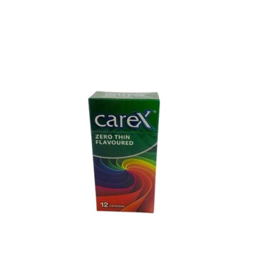 Carex Zero Thin Flavoured Condoms 12 Pieces
