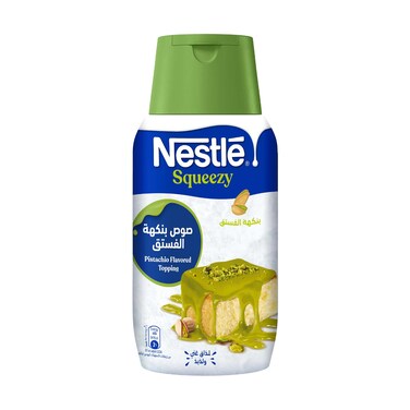 Nestle Squeezy Pistachio Flavored Topping Bottle 450 gr