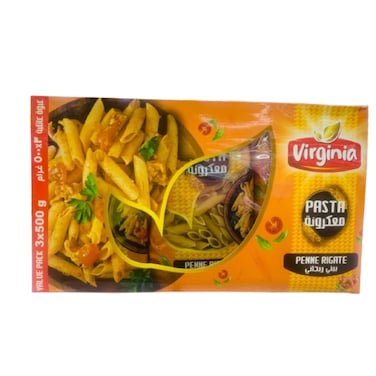 Virginia Pasta Penne Rigate 3x500g