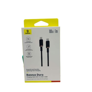 Basesus Fast Charging Cable USB Type C to C 100W 1 M Black