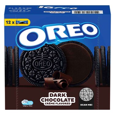 Oreo Dark Chocolate Cream Biscuits 35.5gr x 12 Pieces