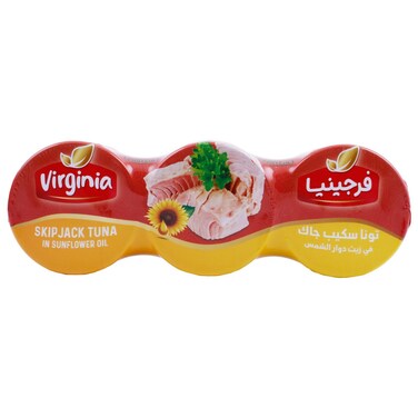 Virginia Skip Jack Tuna in Sunflower Oil 3x170g
