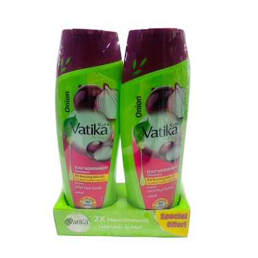 Vatika Scalp Nourishment Onion Shampoo 2 x 400 ml