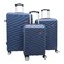 GLOBETROTTER 55C.M+67C.M+77C.M ATLANTA HARD TROLLEY 3PCS BLUE