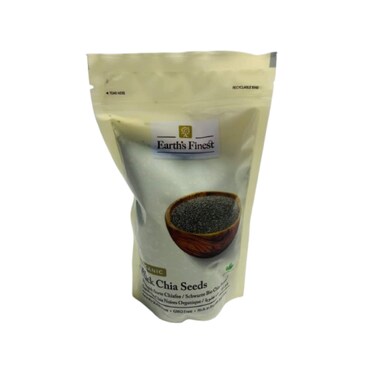 Earths Finest Black Chia Seeds 300 gr