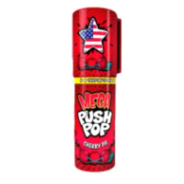 Bazooka Mega Push Pop Cherry Pie Candy 30g