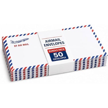 Airmail Envelope 115x225 50 Pieces Pack