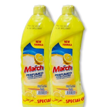 March Perfumed Floor Cleaner Lemon 2 x 1000 ml