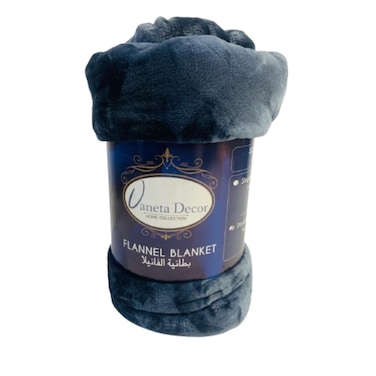 Double Flannel Plain Blanket 200 x 220 cm