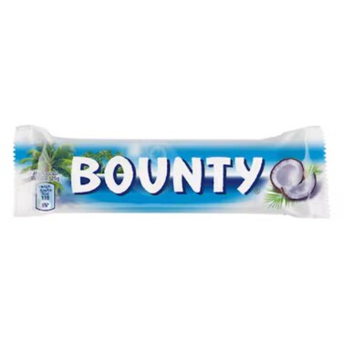 Bounty Coconut Filled Milk Chocolate Bar, 50g
