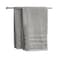 Bath Towel Ribby Grey 77x140 Cm