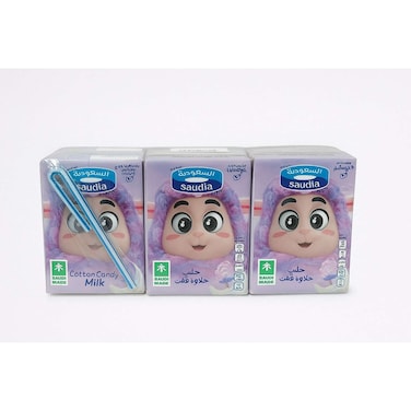Saudia Milk Cotton Candy 200Mlx6 Pieces