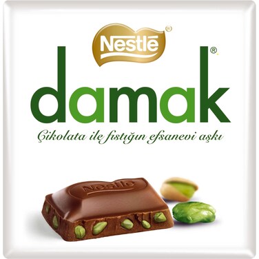 Damak Pista Milk Chocolate Square 60 gr