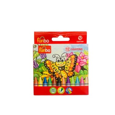 Funbo Crayon 12 Color Pack