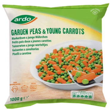 Ardo Peas &amp; Carrot Mix 1000gr