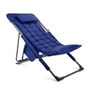 Mintra Long Chair Blue Metal