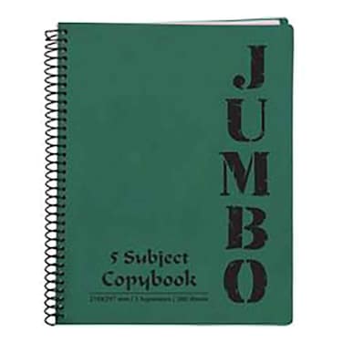 Mintra Jumbo A4 Notebook 5 Subjects 200 Sheets Pastel 1 Piece Multi Color