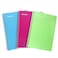 Mintra Polypropylene Notebook 80 Sheets 16x24 Cm Lined Pack Of 3 1 Piece Multi Color