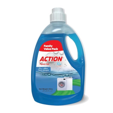 Action Blue Detergent Liquid 3L