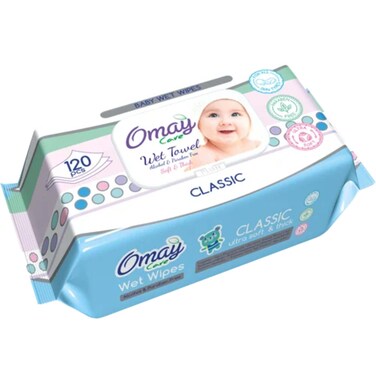 Omay Wet Wipes Classic 120 Pieces