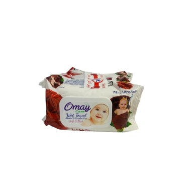 Omay Wet Wipes Rose 3 x 72 pieces