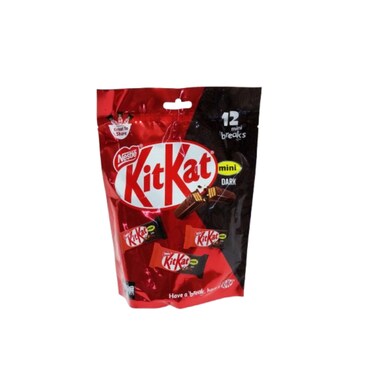 Nestle KitKat 2 Finger Mini Dark Chocolate Wafer Bag, 162g