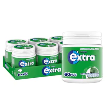 Extra Spearmint Bottle 84Gx6 Pieces