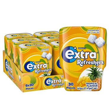 Extra Refreshment Bottle Tropical 67Gx6 Pieces