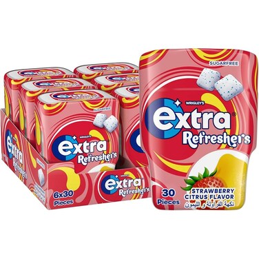 Extra Refreshment Strawberry Citrus 67Gx6 Pieces