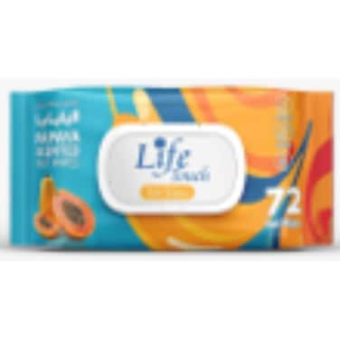 Life Wet Wipes Papaya 72 Pieces