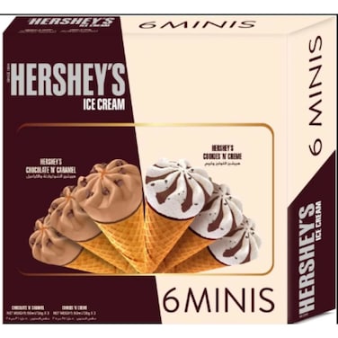 Hersheys Mini Cones Assorted 6 x 50 ml