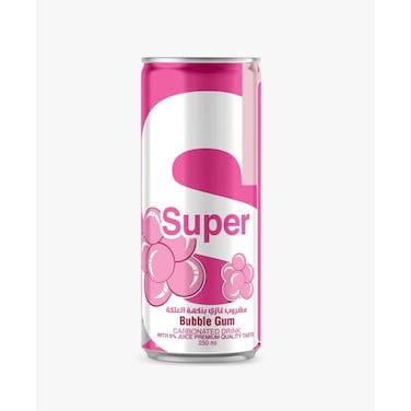 Super Bubble Gum Carbonated Drink 250 ml