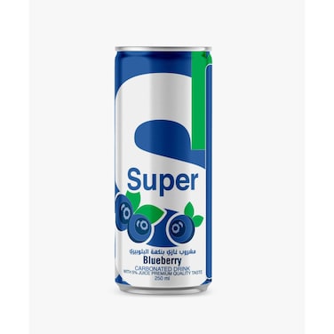 Super Blue Berry Carbonated Drink 250ml