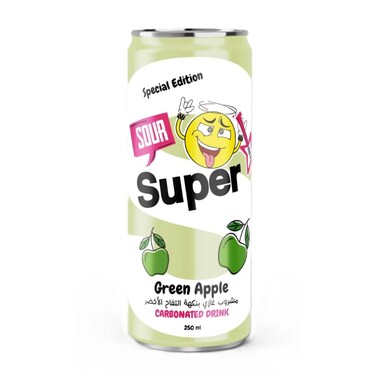 Super Green Apple Carbonated Drink 250 ml