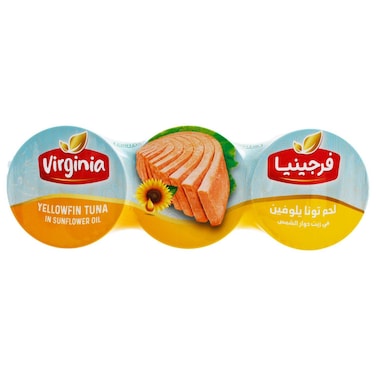 Virgnia Yellow Tuna in Sunflower Oil Chunk 3 x 170 gr