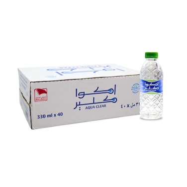 Aqua Clear Zero Sodium Water 330Mlx40 Pieces