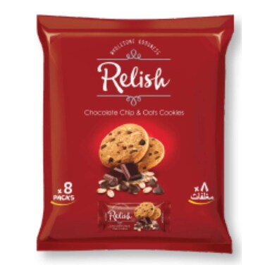 Nabil Relish Chocolate Chips and Oats Cookies 8 x 70 gr