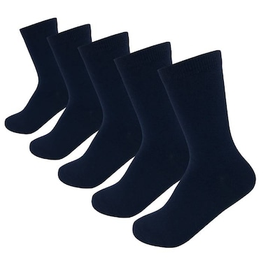 School Socks 5 Pair Navy Blue