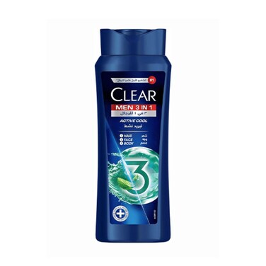 Clear Men Shampoo 3-In-1 Active Cool 600ml