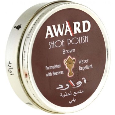 Award Shoe Polish Tin Brown Wax AW017