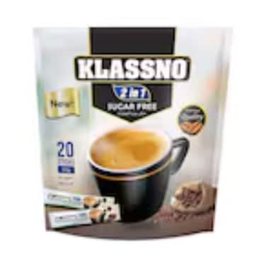 Klassno 2 in 1 Coffee Sugar Free 20 x 12 gr