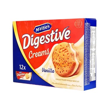 McVitie&rsquo;s Digestive Cream Dark Cookie Vanilla 40g x 12 Pieces