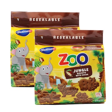 Bahlens Leibniz Zoo Jungle Cocoa 100g pack of 2