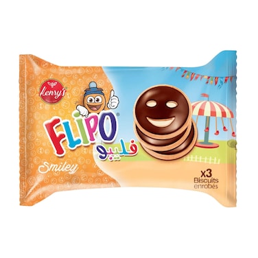 Henry's Flipo Smiley 3 Biscuits 18g