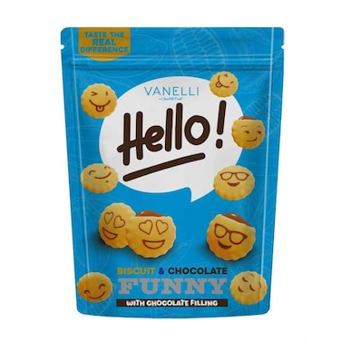 VANELLI HELLO FUNNY BISC CHO 100G