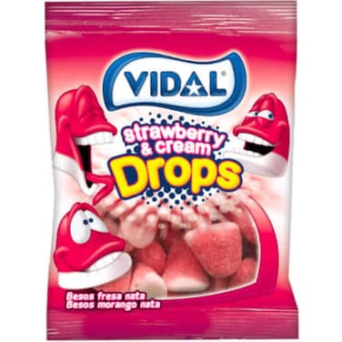 Vidal Strawberry Cream Drops 90 gr