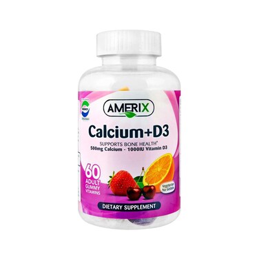 Amerix Calcium + Vitamin D3 500 IU Gummies 60 Pieces 500gr