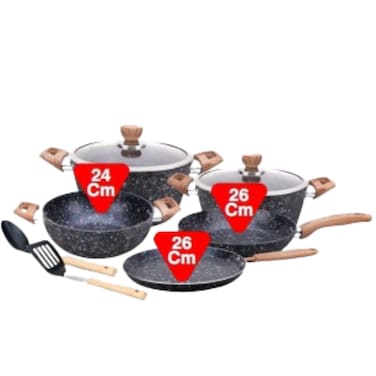 Royalford Cookware 9 Pieces Set