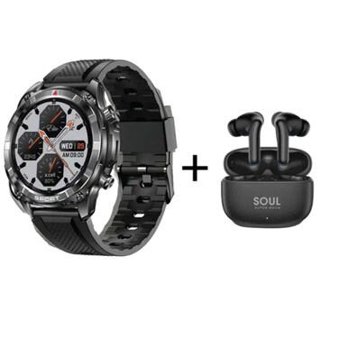 X Cell Bundle Smart Watch Elite 6 B Earbuds 7 Black